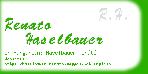 renato haselbauer business card